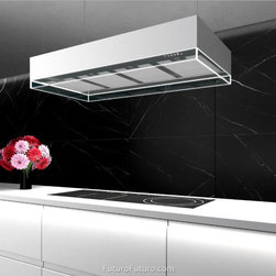 Futuro Futuro 48-inch Perimeter White Island Range Hood - Range Hoods And Vents