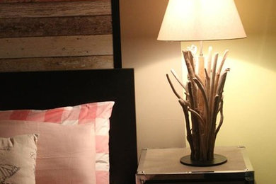 Inspiration for a rustic bedroom remodel in Other