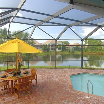 Home Addition in Bonita Bay Fl - Pool Deck and Screen