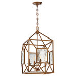 Designers Fountain - Athina 4-Light Pendant, Gilded Bronze - Bulbs not included