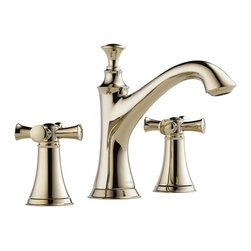 Widespread Lavatory - Low Spout with Cross Handles - Bathroom Sink Faucets