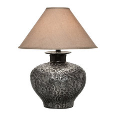 Lomasi Table Lamp With Shade, Silver