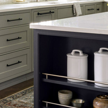 Nimbus and Grey Wood-Mode Cabinets in West Chester Kitchen Remodel