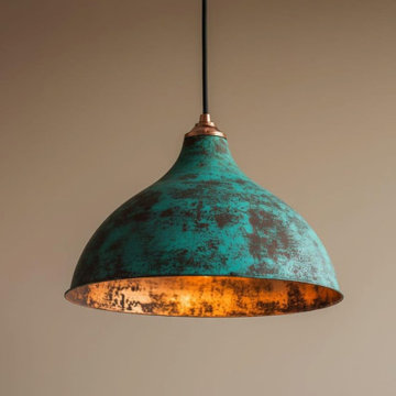Turquoise Patina Pendant Light