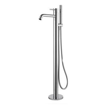 Badeloft Freestanding Tub Filler 'AT-08' Chromed Brass