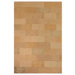 Bareens Designer Rugs - Shabby Chic Ziegler Kai Tan Brown Hand-Knotted Wool Rug - 10'0'' x 13'3'' - Enhance the ambiance of your home with this magnificent Persian-influenced Turkish hand-knotted rug made by skilled artisans capable of creating the most exceptional vegetable dyes and hand-spun wool. This exquisite handmade rug is a one-of-a-kind Peshawar Kafkaz, otherwise identified as Chobi, Chobi Peshawar, Oushak, or Ziegler rug. These handmade rugs are crafted in Pakistan utilizing superior-quality wool imported from Australia, New Zealand, and Korea in two types of weaves: the Persian weave and the Mori weave. This rug is meticulously crafted by hand using the finest natural vegetable dyes extracted from local plants. The artisans use a blend of hand-spun local and fine merino wool, resulting in a rug with a compelling texture, higher lanolin content, and longer staple. The artisans occasionally incorporate natural or artificial silk into the pile to enhance specific motifs. The finished product is an awe-inspiring execution of flawless design and an understated palette that exudes elegance.