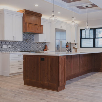Traditional Knotty Alder Kitchen Design