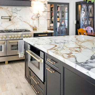 Calacatta Paonazzo Large Format Porcelain Kitchen Remodel
