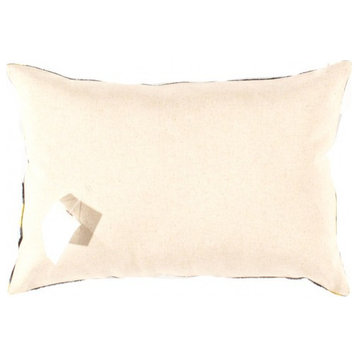 TI 190 B Decorative Throw Velvet Ikat Pillow, 15''x23''