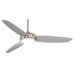 Minka Aire - Minka Aire Concept Iv 54`` Ceiling Fan F465L-BNW - 54`` Ceiling Fan from Concept Iv collection in Brushed Nickel Wet finish.. No bulbs included. No UL Availability at this time.