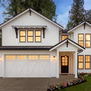Black and White Farmhouse