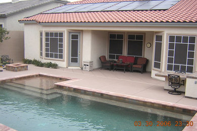 Example of a classic pool design in Las Vegas