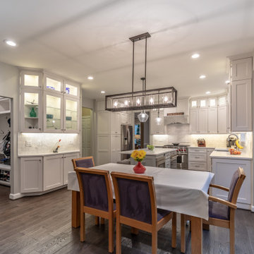 Elegant, Bright and Spacious White Kitchen in Fairfax VA