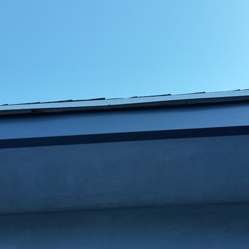 Fascia Wrap, Custom Sectional Slant Back Box Gutters in Studio City