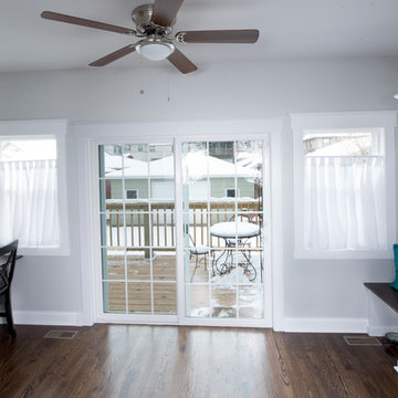 Sun Room Transforms to Mud Room/Home Office