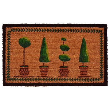 Topiary Doormat, 17"x29", 24" X 36"