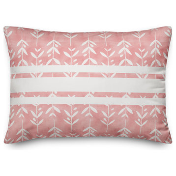 Abstract Leaves 14x20 Lumbar Pillow