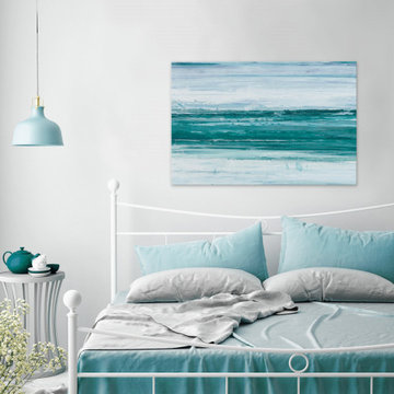 "Choppy Waters V" Painting Print on Wrapped Canvas