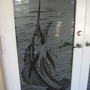 Etched Glass Doors