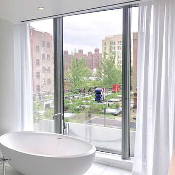 520 West 28st – Pinch Pleat Sheers and Shades