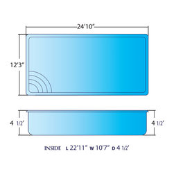Gulfstream by Alaglas - Medium Fiberglass Pool - Outdoor Products