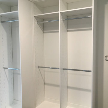 Modern high end walk in closet
