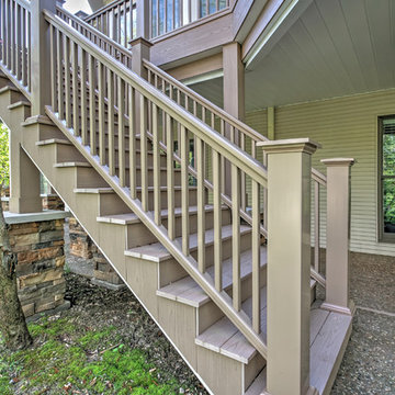 Composite Deck with Patio Below