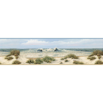 Falmouth Beige Dunes Border Wallpaper, Bolt