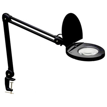 Dainolite DMLED10-A-BK 47" 8W 1 LED Magnifier Lamp With A Bracket
