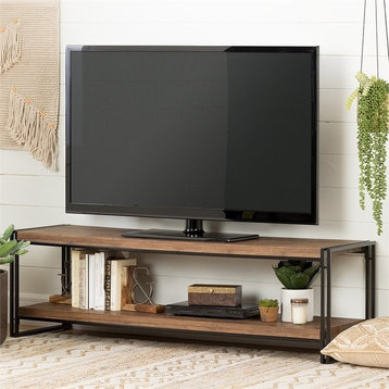 South Shore Gimetri 60" TV Stand in Rustic Bamboo