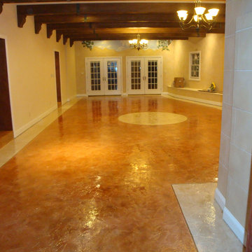 Concrete Staining Interior Floor