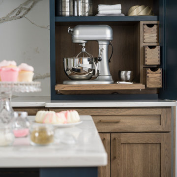 Hickory & Blue Modern Farmhouse Kitchen with Lots of Storage