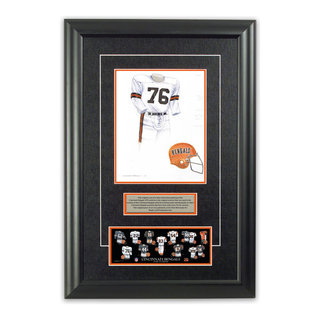 Framed Evolution History Cincinnati Bengals Uniforms Print — The