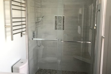 Bathroom - contemporary 3/4 bathroom idea in DC Metro