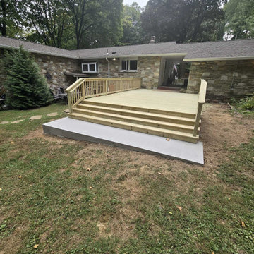 Huntingdon Valley PA Pressure Treated Lumber Demo & Rebuild