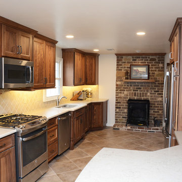 Ellicott City, MD Rustic Kitchen and Bathroom Remodel