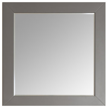 Eviva Aberdeen 60" Gray Framed Bathroom Mirror, 36"