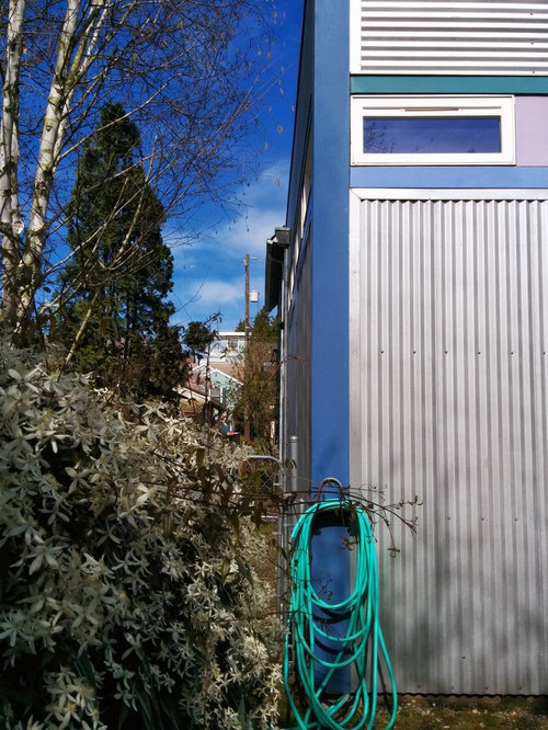 exterior paint with corrugated metal