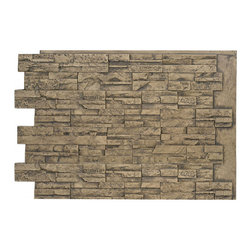DURANGO FAUX STACKED STONE- 36"H x 48"W - Wall Panels