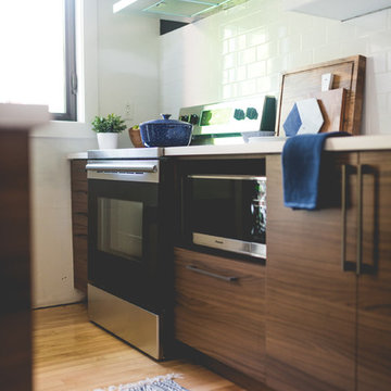 Stéphanie Fortier Design - Le micro-onde sous le comptoir !