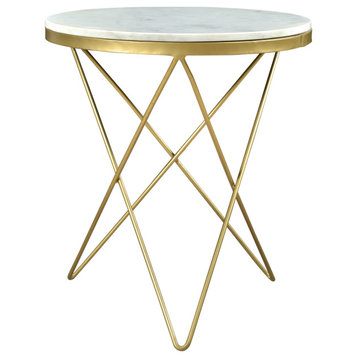 20 Inch Side Table White Contemporary Moe's Home