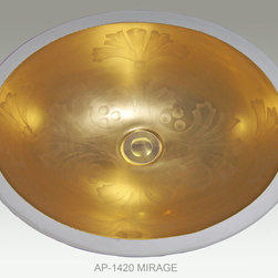 Hand Painted Undermounts by Atlantis Porcelain - Bathroom Sinks