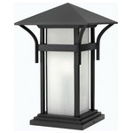 HInkley - Hinkley Harbor Medium Pier Mount Lantern, Satin Black - Harbor has an updated nautical feel with style inspired by the clean, strong lines of a welcoming lighthouse. Sturdy and structural, the robust construction features just enough interest to be captivating without overwhelming the simplistic vibe. Let the light of Harbor guide you home.