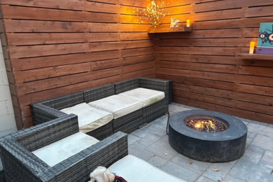 Trendy patio photo in New York