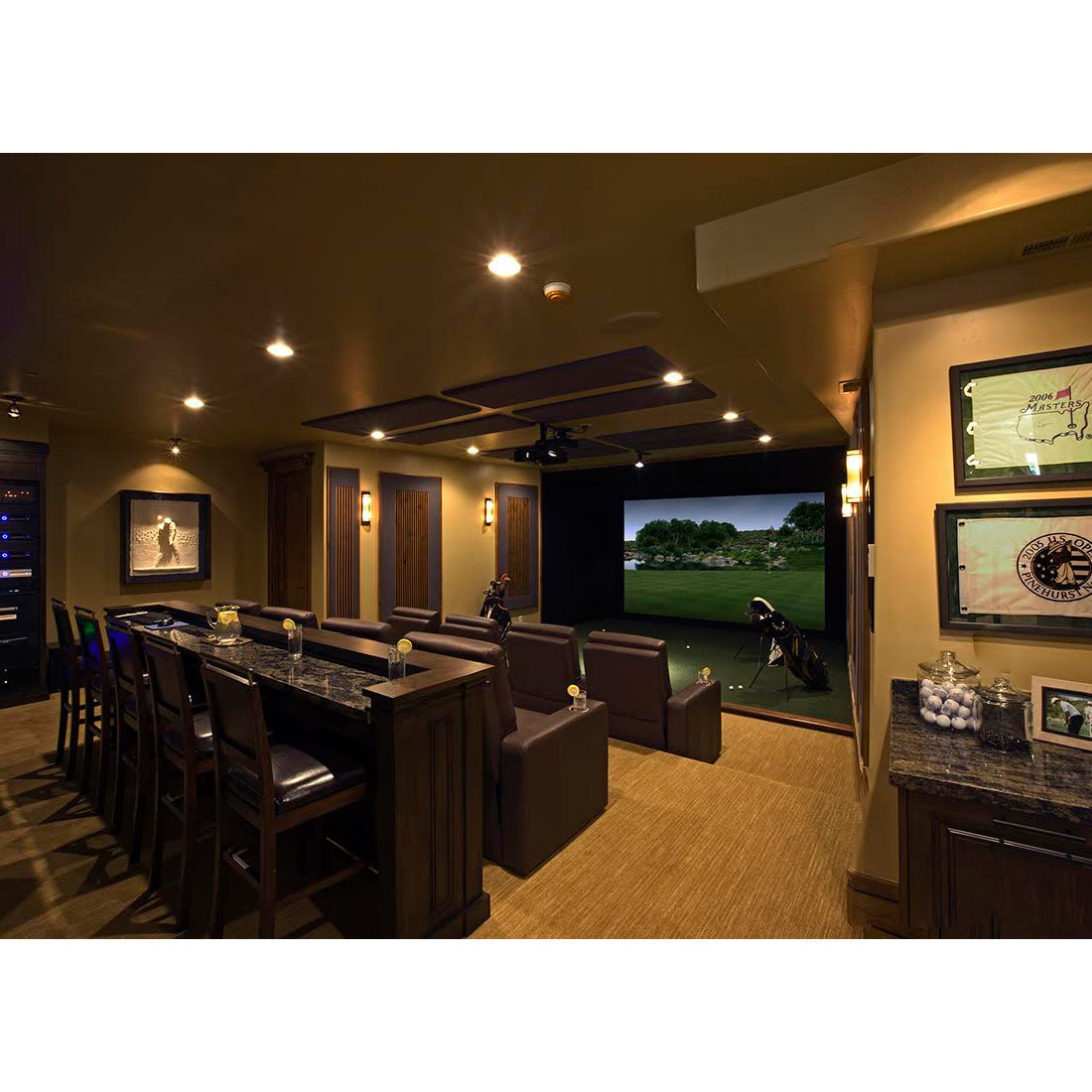 Recent Home Golf Simulator Projects