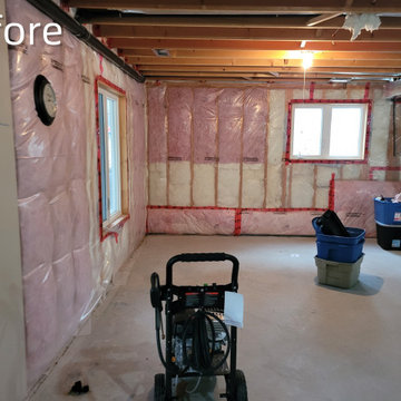 Basement renovation for comfort and exercise in Barrie