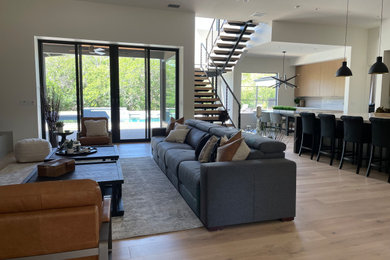 Inspiration for a modern living room in Sacramento.