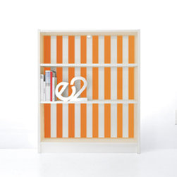 PANYL Tangerine Thin Stripes for IKEA BILLY - Home Decor