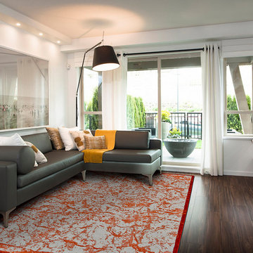 Zaiden Area Rug - Tangerine