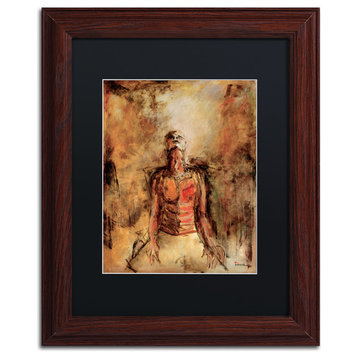 Joarez 'Totally Surrender' Framed Art, Wood Frame, 11"x14", Black Matte